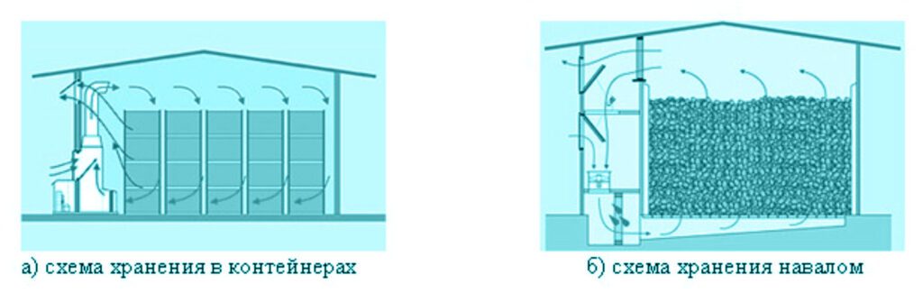 Вентиляция овощехранилища
